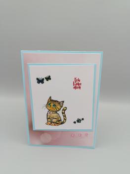 Valentinstagskarte „Ich liebe dich“